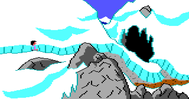 OH, NO! It's the abominable snowman!!
